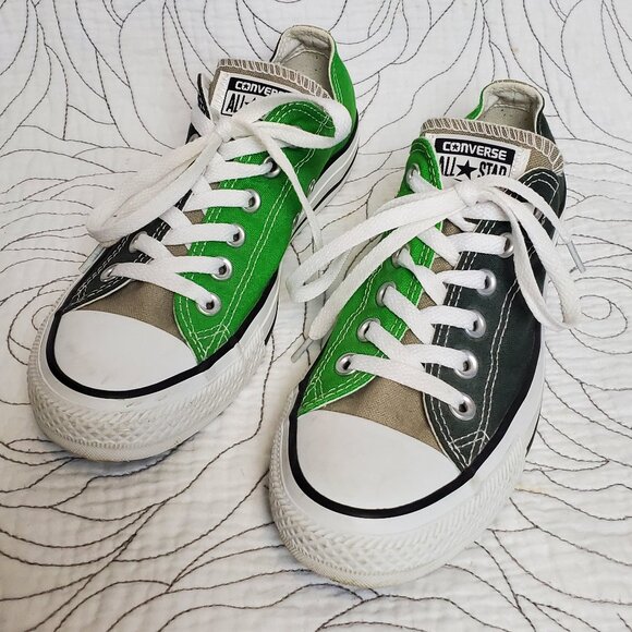 *RARE* Sample CONVERSE Green Two Toned Low Top - Picture 1 of 12